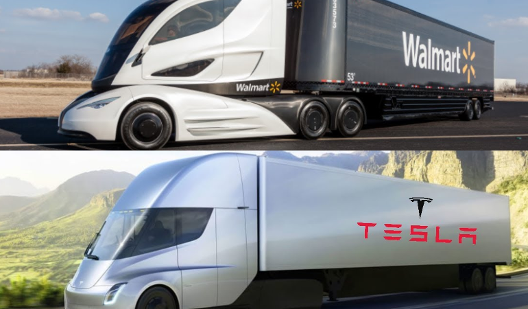 Autonomous Fleet Management of Electric Semi-Trucks