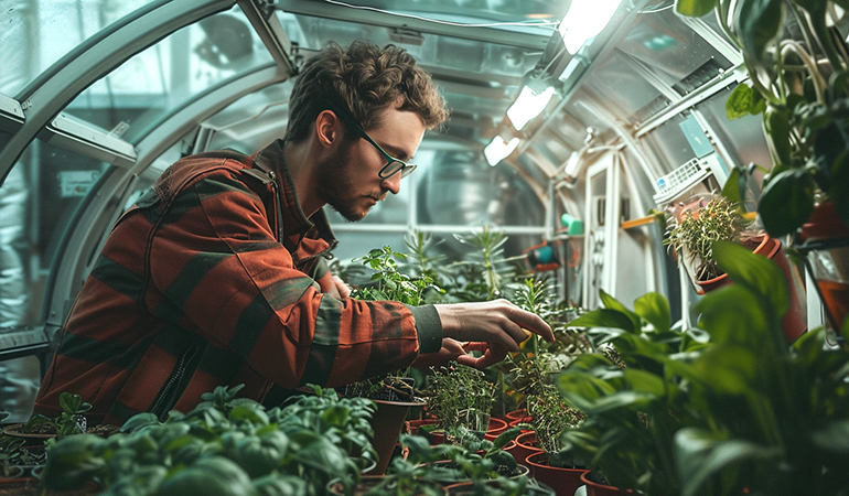 Growing Fresh Food in Outer Space