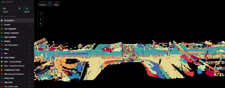 3D-Punktwolken-Klassifizierung und Objektbeschriftung