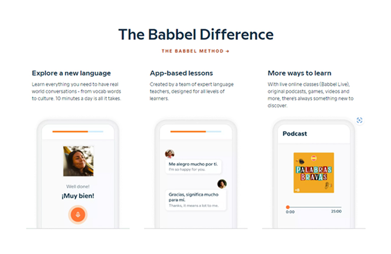 BP AI for language learning