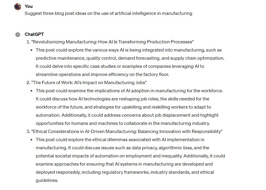 GenAI Used for Content Creation