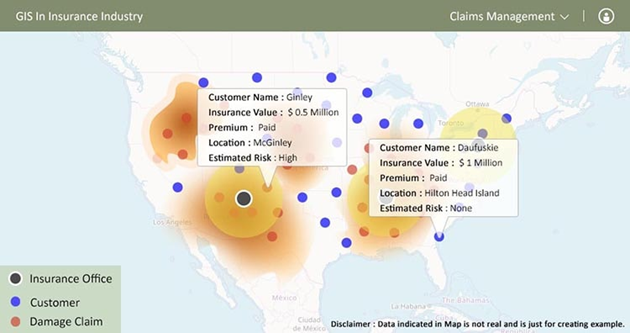 GIS can scan the location and verify the claim accordingly.