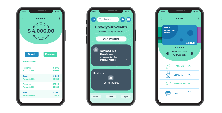 Financial services and FinTech products work with standardized APIs.
