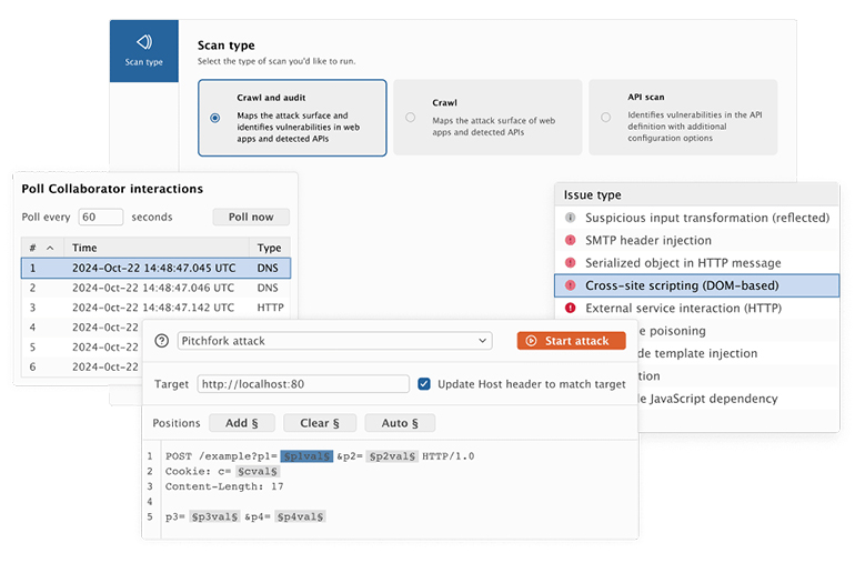 Burp Suite — a tool for security assessment and application penetration testing 