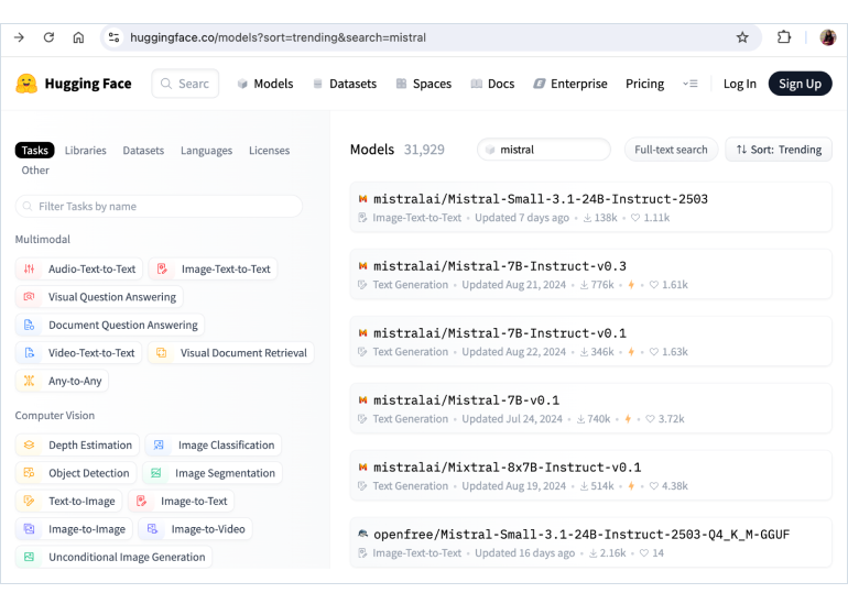Hugging Face local LLMs